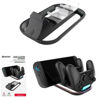 Nacon Chargeur Tridock Rgb Multicolor One Size unisex - Publicité Nacon Chargeur Tridock Rgb Multicolor One Size unisex - Publicité
