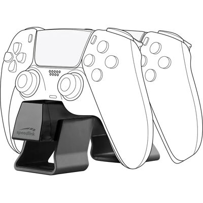 Speedlink Station De Charge Pour Manette Ps5 Twindock Black One Size - Publicité Speedlink Station De Charge Pour Manette Ps5 Twindock Black One Size - Publicité