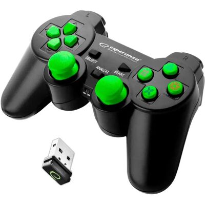 Esperanza Manette De Pc Egg108g Black / Green One Size - Publicité Esperanza Manette De Pc Egg108g Black / Green One Size - Publicité