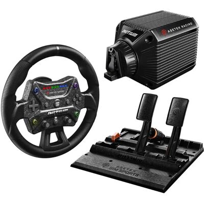 Asetek Simsports Volant Et Pédales Initium Racing Bundle Black One Size - Publicité Asetek Simsports Volant Et Pédales Initium Racing Bundle Black One Size - Publicité
