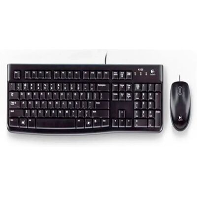 Logitech Clavier Et Souris Mk120 Combo Allemand Black One Size unisex - Publicité Logitech Clavier Et Souris Mk120 Combo Allemand Black One Size unisex - Publicité