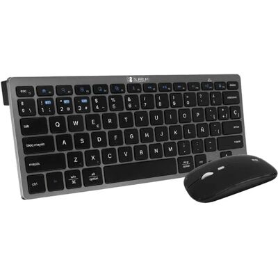 Subblim Clavier Et Souris Sans Fil Subkbc-oco020 1600 Dpi Espagnol Grey / Black One Size - Publicité Subblim Clavier Et Souris Sans Fil Subkbc-oco020 1600 Dpi Espagnol Grey / Black One Size - Publicité