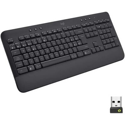 Logitech Clavier Sans Fil Signature K650 Rf Espagnol Graphite One Size unisex - Publicité Logitech Clavier Sans Fil Signature K650 Rf Espagnol Graphite One Size unisex - Publicité