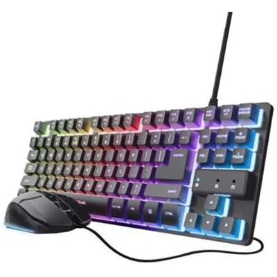 Trust Clavier Et Souris Gaming Gxt798 Espagnol Black / RGB One Size unisex - Publicité Trust Clavier Et Souris Gaming Gxt798 Espagnol Black / RGB One Size unisex - Publicité