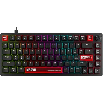 Marvo Clavier Mécanique Gaming Arma 82 Black / Grey One Size unisex - Publicité Marvo Clavier Mécanique Gaming Arma 82 Black / Grey One Size unisex - Publicité