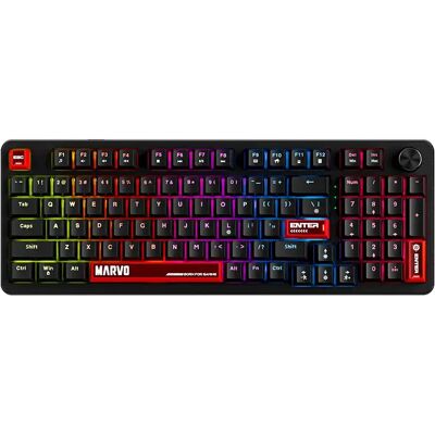 Marvo Clavier Mécanique Gaming Arma 98 Black / Grey One Size unisex - Publicité Marvo Clavier Mécanique Gaming Arma 98 Black / Grey One Size unisex - Publicité