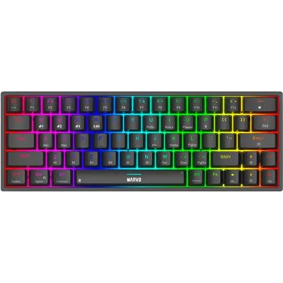 Marvo Clavier Mécanique Sans Fil Gaming Shogo 63w Black One Size unisex - Publicité Marvo Clavier Mécanique Sans Fil Gaming Shogo 63w Black One Size unisex - Publicité
