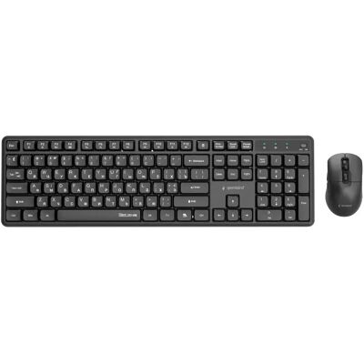 Gembird Clavier Et Souris Sans Fil Kbs-wms-01-cyrl Silent Ru Layout Black One Size unisex - Publicité Gembird Clavier Et Souris Sans Fil Kbs-wms-01-cyrl Silent Ru Layout Black One Size unisex - Publicité