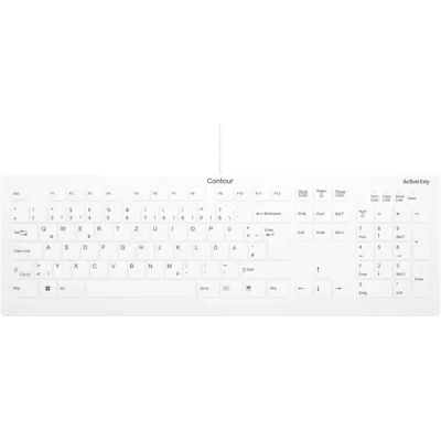 Clavier Médical Hygiénique Blanc CHERRY - USB, QWERTZ - Publicité Clavier Médical Hygiénique Blanc CHERRY - USB, QWERTZ - Publicité