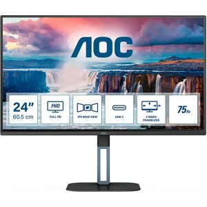 AOC Écran Value-line 24v5ce/bk - V5 24´´ Fhd Ips Led 75hz Black One Size unisex - Publicité AOC Écran Value-line 24v5ce/bk - V5 24´´ Fhd Ips Led 75hz Black One Size unisex - Publicité