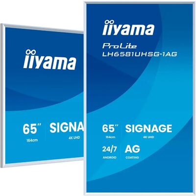 IIYAMA Écran Prolite Lh6581uhsg-1ag 65´´ 4k Va Led Black One Size unisex - Publicité IIYAMA Écran Prolite Lh6581uhsg-1ag 65´´ 4k Va Led Black One Size unisex - Publicité