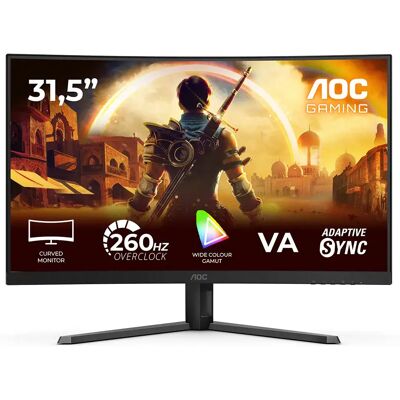 AOC Écran C32g42ze 31.5´´ Fhd Va Led 240hz Black / Red One Size unisex - Publicité AOC Écran C32g42ze 31.5´´ Fhd Va Led 240hz Black / Red One Size unisex - Publicité