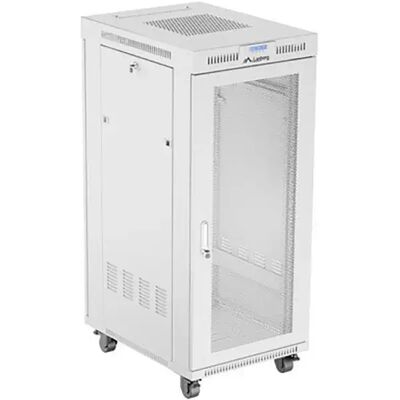 Série Lanberg Ff01 - Armoire rack - 600 X 800, En kit plat, Avec porte en maille - Avec écran LCD, Thermostat - Autonome - Gris, Ral 7035 - 27U - 19" - Publicité Série Lanberg Ff01 - Armoire rack - 600 X 800, En kit plat, Avec porte en maille - Avec écran LCD, Thermostat - Autonome - Gris, Ral 7035 - 27U - 19" - Publicité
