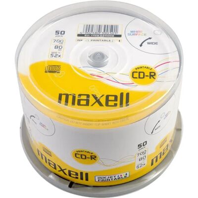 Maxell Cd-r 52x 700mb Cd 50 Unités Multicolor One Size - Publicité Maxell Cd-r 52x 700mb Cd 50 Unités Multicolor One Size - Publicité