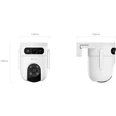 Caméra de Sécurité Dôme Dual 3K EZVIZ H9c Extérieur - 2880x1620 Pixels - Publicité Caméra de Sécurité Dôme Dual 3K EZVIZ H9c Extérieur - 2880x1620 Pixels - Publicité