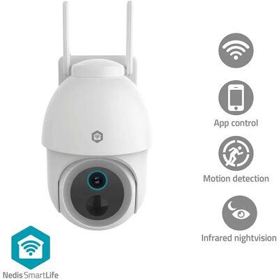 Nedis Caméra De Surveillance Wificbo51wt Full Hd White One Size unisex - Publicité Nedis Caméra De Surveillance Wificbo51wt Full Hd White One Size unisex - Publicité
