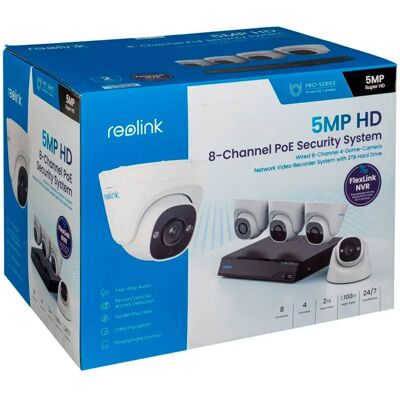 Kit de surveillance vidéo Reolink NVS8-5MD4 8 canaux - Publicité Kit de surveillance vidéo Reolink NVS8-5MD4 8 canaux - Publicité