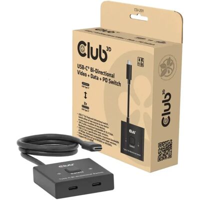 Club 3D Commutateur Vidéo Csv-2511 Black One Size - Publicité Club 3D Commutateur Vidéo Csv-2511 Black One Size - Publicité