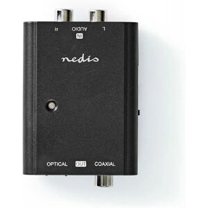 Nedis Convertisseur Audio Analogique 2xrca Vers Numérique S/pdif Coaxial/toslink Arc Black One Size unisex - Publicité Nedis Convertisseur Audio Analogique 2xrca Vers Numérique S/pdif Coaxial/toslink Arc Black One Size unisex - Publicité