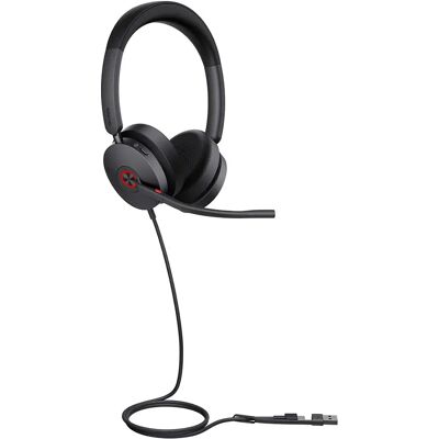 Yealink Casque Voip Uh 48 Duo Ms Usb-c/a Black One Size unisex - Publicité Yealink Casque Voip Uh 48 Duo Ms Usb-c/a Black One Size unisex - Publicité