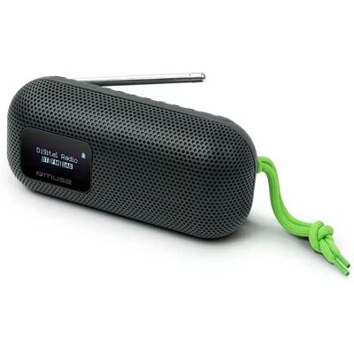 Haut-parleur Bluetooth Étanche Muse - 10W, Radio FM, Noir - Publicité Haut-parleur Bluetooth Étanche Muse - 10W, Radio FM, Noir - Publicité