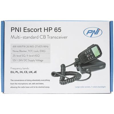 PNI Escort HP 65 ASQ - Radio CB compacte 40CH - 4W 12-24V - Publicité PNI Escort HP 65 ASQ - Radio CB compacte 40CH - 4W 12-24V - Publicité