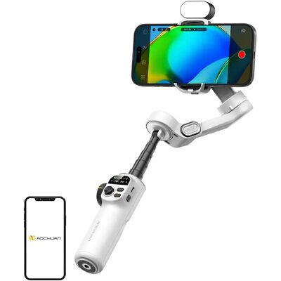 Aochuan Gimbal Pour Smartphone X2 Rgb White One Size - Publicité Aochuan Gimbal Pour Smartphone X2 Rgb White One Size - Publicité
