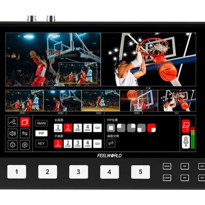 Mixeur vidéo FEELWORLD L4 - Écran tactile, Multi-caméras - Publicité Mixeur vidéo FEELWORLD L4 - Écran tactile, Multi-caméras - Publicité