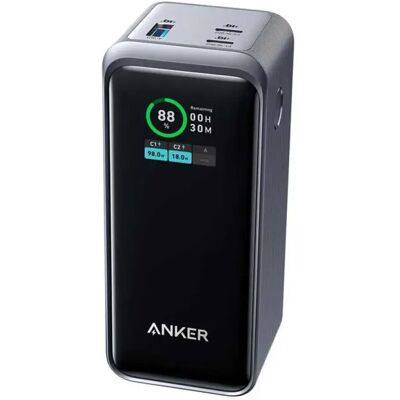 Power Bank Anker Prime 20000mAh - Compact, Charge rapide, Écran digital - Publicité Power Bank Anker Prime 20000mAh - Compact, Charge rapide, Écran digital - Publicité