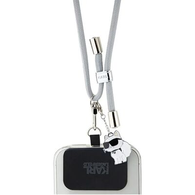 Karl Lagerfeld - CBDY Cord - Corduroy - Gris - Dragonne pour téléphone - Publicité Karl Lagerfeld - CBDY Cord - Corduroy - Gris - Dragonne pour téléphone - Publicité