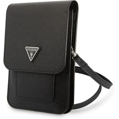 Guess Sac De Téléphone Avec Logo Triangle En Pu Saffiano Black One Size unisex - Publicité Guess Sac De Téléphone Avec Logo Triangle En Pu Saffiano Black One Size unisex - Publicité