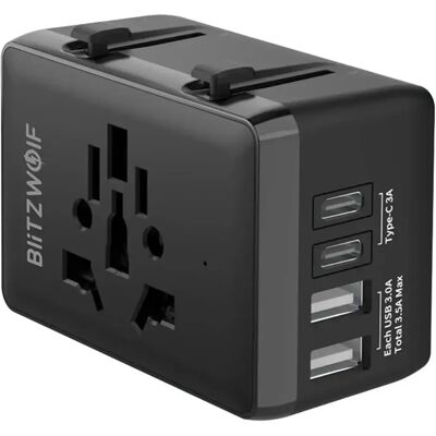 Blitzwolf Adaptateur De Charge Usb 4-en-1 Ta1 20w Black One Size unisex - Publicité Blitzwolf Adaptateur De Charge Usb 4-en-1 Ta1 20w Black One Size unisex - Publicité