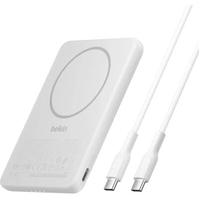 Belkin Batterie Externe Boostcharge Slim 5000mah 7.5w White One Size unisex - Publicité Belkin Batterie Externe Boostcharge Slim 5000mah 7.5w White One Size unisex - Publicité