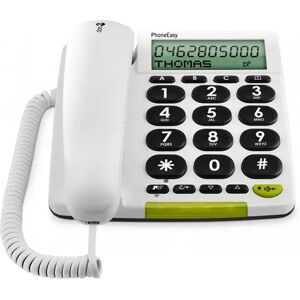 Doro Téléphone Fixe Phoneeasy 312cs White One Size unisex - Publicité Doro Téléphone Fixe Phoneeasy 312cs White One Size unisex - Publicité