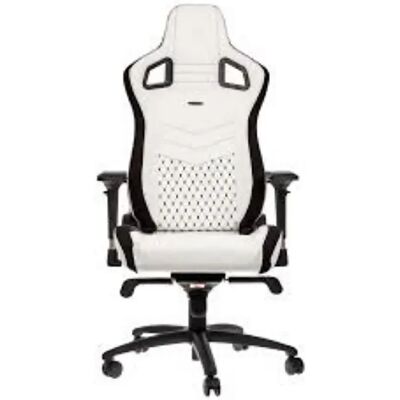 Noblechairs Chaise Gaming Epic Pu Leather White / Black One Size unisex - Publicité Noblechairs Chaise Gaming Epic Pu Leather White / Black One Size unisex - Publicité