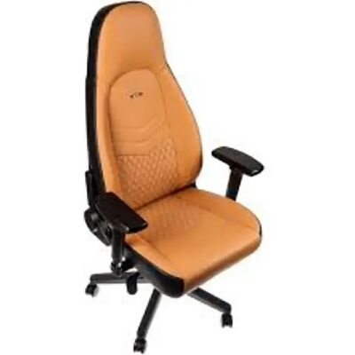 Noblechairs Chaise Gaming Icon Real Leather Cognac / Black One Size unisex - Publicité Noblechairs Chaise Gaming Icon Real Leather Cognac / Black One Size unisex - Publicité