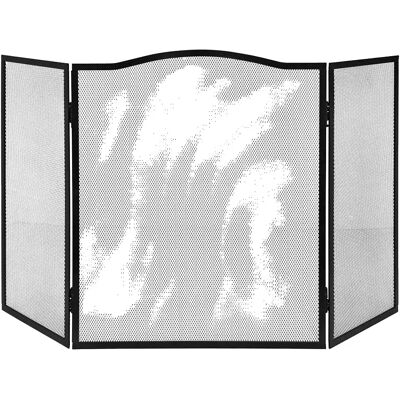 Edm Pare-feu Pliant Black 101 x 61 cm - Publicité Edm Pare-feu Pliant Black 101 x 61 cm - Publicité