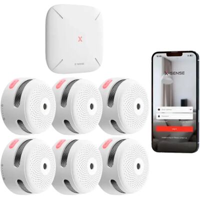 X-sense Détecteur De Fumée Fs61 6 Unités White One Size unisex - Publicité X-sense Détecteur De Fumée Fs61 6 Unités White One Size unisex - Publicité