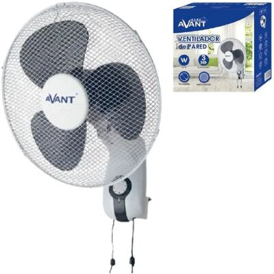 Ventilateur Murale Avant AV7729 - 45 W, 3 vitesses, Blanc - Publicité Ventilateur Murale Avant AV7729 - 45 W, 3 vitesses, Blanc - Publicité