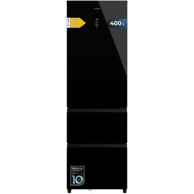 Réfrigérateur combiné CECOTEC Bolero FD 400 - Verre noir - Publicité Réfrigérateur combiné CECOTEC Bolero FD 400 - Verre noir - Publicité