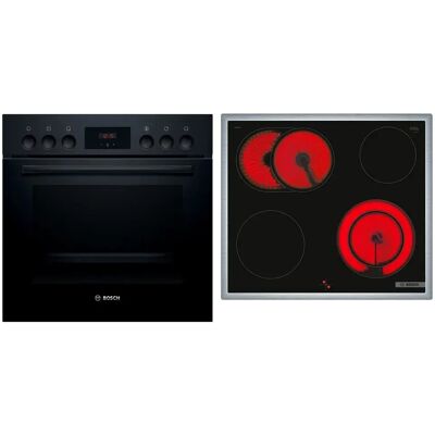 Ensemble de four électrique Bosch HND211LB2 - Air chaud 3D, porte en verre, verrouillage enfant - Publicité Ensemble de four électrique Bosch HND211LB2 - Air chaud 3D, porte en verre, verrouillage enfant - Publicité