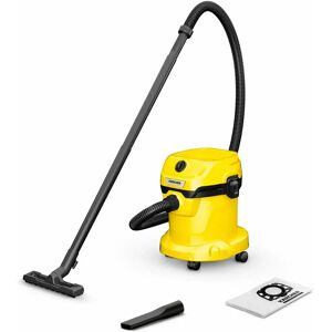 Karcher Aspirateur Wd 2 Plus 15l Drum Vacuum Dry&wet 1000w Dust Bag Yellow One Size unisex