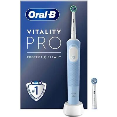 Brosse à dents électrique Oral-B - Bleu - 3 modes - Minuteur - Rechargeable - Publicité Brosse à dents électrique Oral-B - Bleu - 3 modes - Minuteur - Rechargeable - Publicité