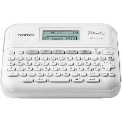 Brother Imprimante D´étiquettes Pt-d410 White / Grey One Size unisex - Publicité Brother Imprimante D´étiquettes Pt-d410 White / Grey One Size unisex - Publicité