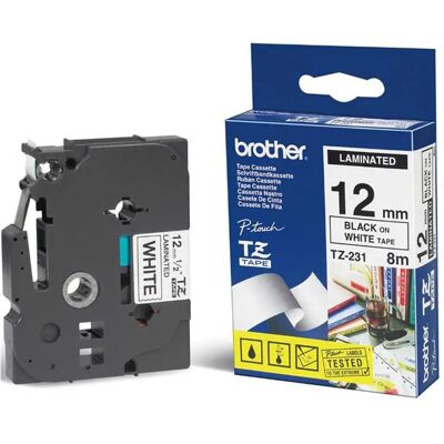 Brother Cartouche De Ruban P-touch Tx 231 White / Black One Size unisex - Publicité Brother Cartouche De Ruban P-touch Tx 231 White / Black One Size unisex - Publicité