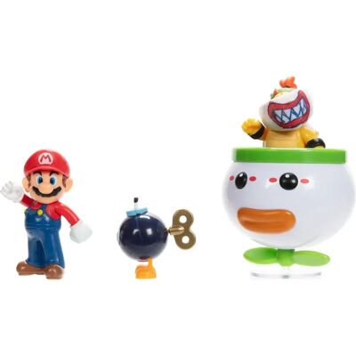 Jakks Pacific Figure Nintendo Mario & Bowser Jr Red / White One Size - Publicité Jakks Pacific Figure Nintendo Mario & Bowser Jr Red / White One Size - Publicité