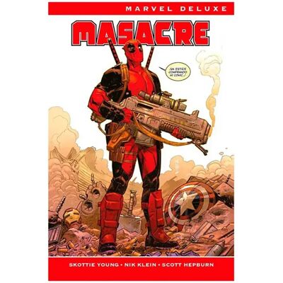 Panini Bande Dessinée Marvel Deluxe Masacre De Skottie Young Y Nic Klein. La Colección Completa Español Multicolor One Size unisex - Publicité Panini Bande Dessinée Marvel Deluxe Masacre De Skottie Young Y Nic Klein. La Colección Completa Español Multicolor One Size unisex - Publicité