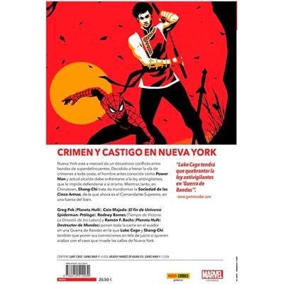 Panini Bande Dessinée Marvel Luke Cage/shang Chi. Guerra De Bandas Español Multicolor One Size unisex - Publicité Panini Bande Dessinée Marvel Luke Cage/shang Chi. Guerra De Bandas Español Multicolor One Size unisex - Publicité