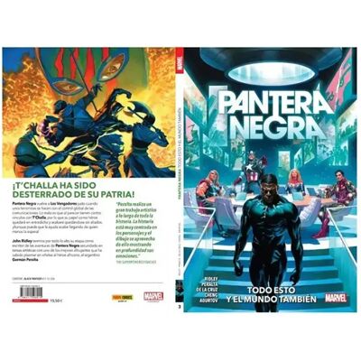 Panini Bande Dessinée Pantera Negra 03 Todo Esto Y El Mundo También Español Multicolor One Size unisex - Publicité Panini Bande Dessinée Pantera Negra 03 Todo Esto Y El Mundo También Español Multicolor One Size unisex - Publicité