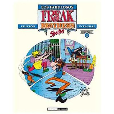 Ediciones La Cupula Livre Los Fabulosos Freak Brothers Integral Volumen 01 Multicolour One Size unisex - Publicité Ediciones La Cupula Livre Los Fabulosos Freak Brothers Integral Volumen 01 Multicolour One Size unisex - Publicité